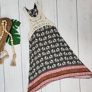 Forever 21 Boho Festival Elephant Dress Small